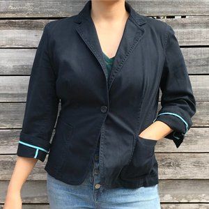 J.Crew Navy Cropped Blazer
